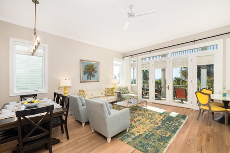Kick back with family in your bright, airy living room