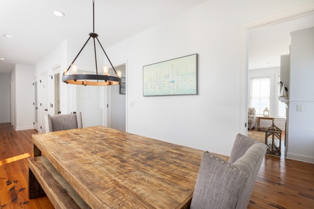 Your dining room is on the other side of the wall from the living room