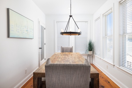 Your large dining table is great for families