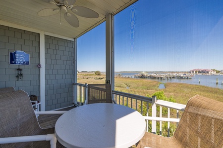 Take in the views from your screened in porch
