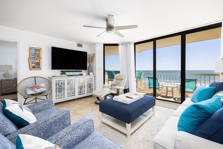 Sink into coastal comfort in your bright and airy living space