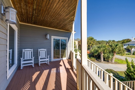 Take it easy on your private covered balcony