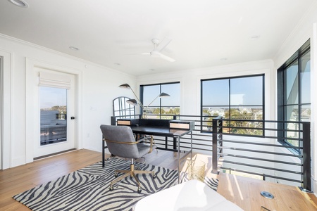 Your bright workspace offers inspiring views and modern comfort for productive mornings.