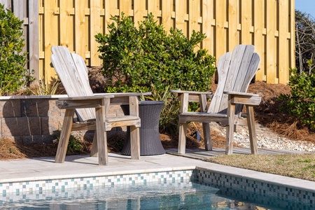 Lounge in your poolside chairs