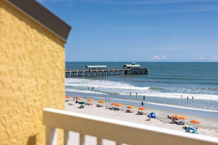 The views of Folly Beach Pier are just outside your window