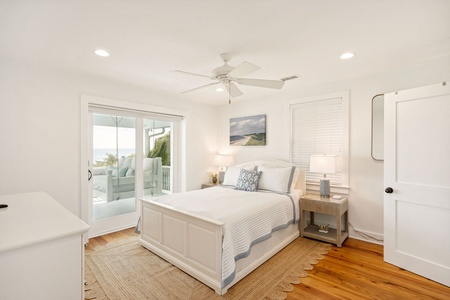 Wake feeling rested in your oceanfront queen bedroom