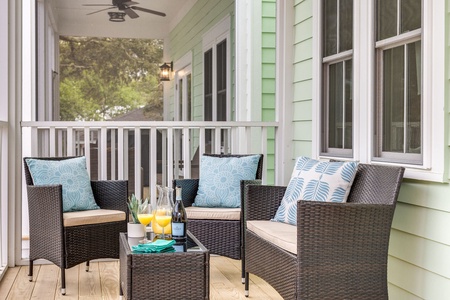 Porch Overlooking Pool