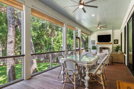 Take in the ocean air in your first floor screened-in deck