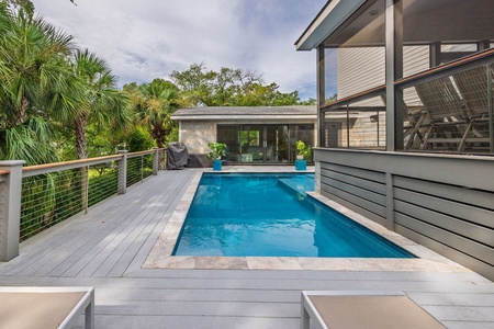 Pool access from the great room