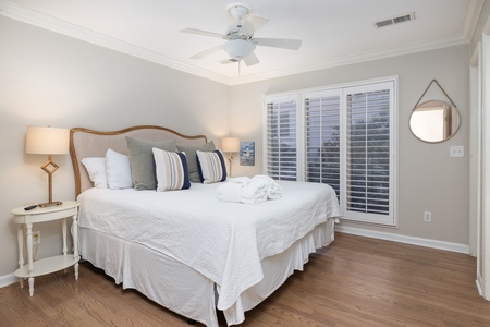 Drift off to sleep in your king bedroom