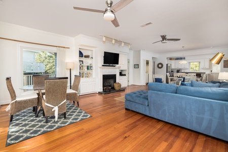 Family Room With Additional Dining Table