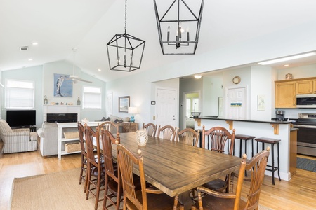 dining area to living room