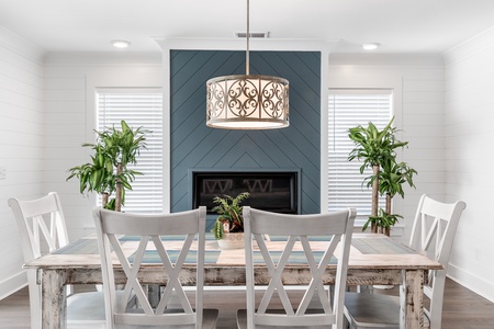 Dining room and Fireplace