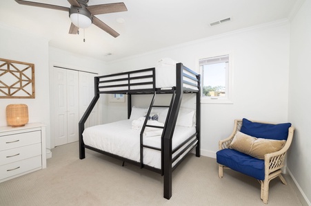 Upstairs Twin Over Full Bunk