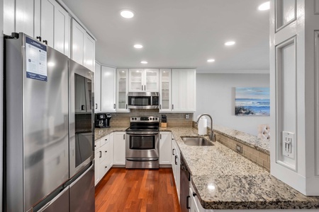 Updated kitchen with new appliances