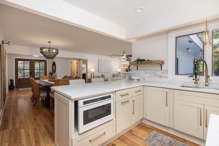 Kitchen is open to the great room