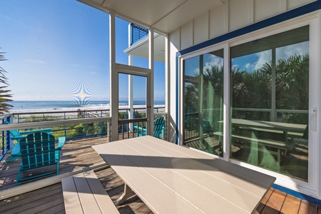 Enjoy meals in the fresh ocean air