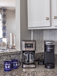 Keurig and drip coffe makers.