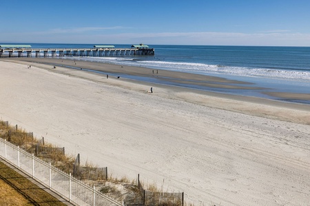 The historic Folly Pier is just a short stroll down the beach.