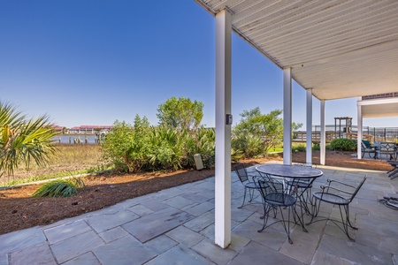 Your covered patio is a great place to sip your morning coffee