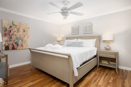 Unwind in your primary bedroom featuring a king size bed