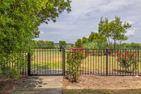 Take the gate to your back dock