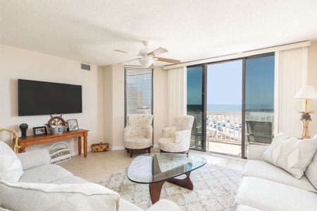 Living room to ocean view