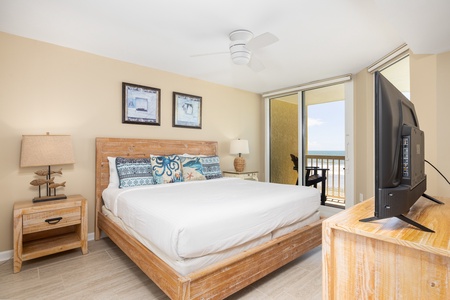 Your second primary bedroom sits on the opposite end of the unit