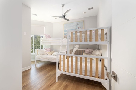 Two Twin over full size bunk beds