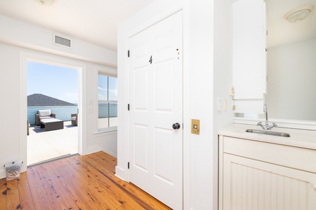 Your rooftop deck is just beyond the door