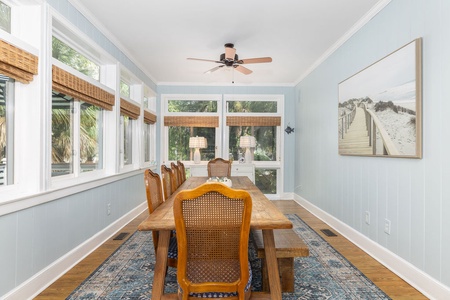 Light filled dining room