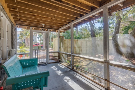 downstairs screened porch