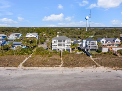 aerial beach side