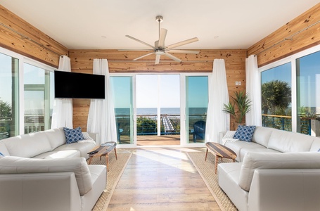 Oceanfront Main Living Room