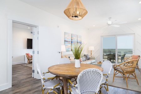 dining area with adjoining condo