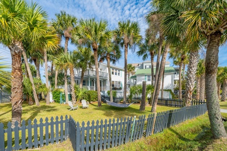 Fenced in side yard