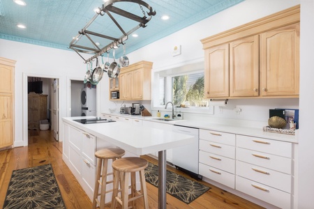 Your kitchen is fully equipped with modern appliances