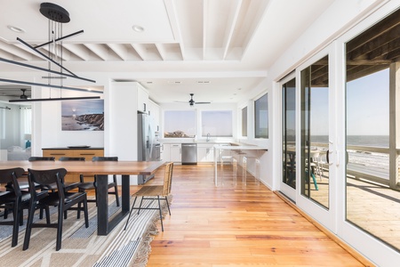 Saylors' Malibu is filled with natural light