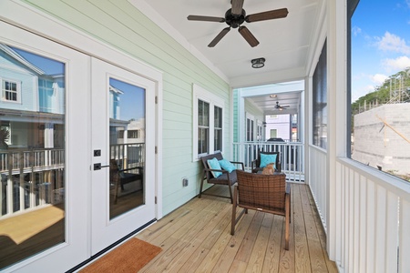 Porch Overlooking Pool