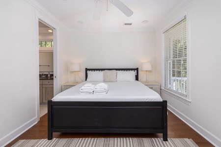 The second bedrom, with soft lighting and peaceful views, create the perfect retreat for restful nights.