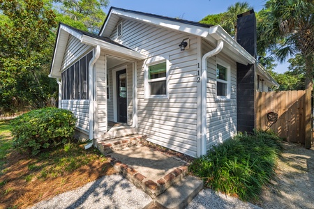 Your front door is accessible through your screened front porch