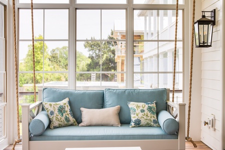 Porch off of the living room