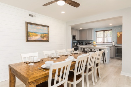 Your oversized dining table is perfect for large groups
