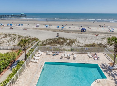 Balcony to pool view