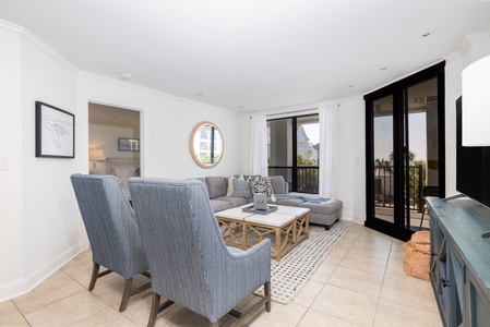 Relax after a day at the resort in your cozy living room
