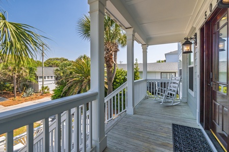 Unwind on your private covered porch