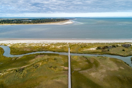 Aerial Seagrass Private Community Beach Access
