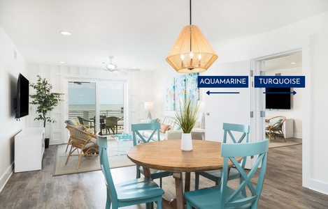 dining area with adjoining condo