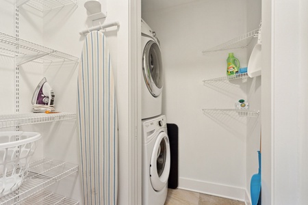 Never run out of clean clothes with your full washer and dryer