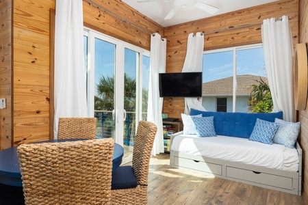 Unwind in the daybed as natural light pours in from the windows